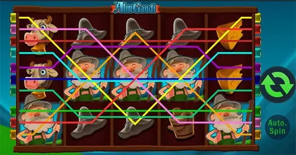 สล็อตออนไลน์ เพย์ไลน์ (paylines) เกมสล็อต คืออะไร สำคัญอย่างไรในการทำกำไรโบนัส ตัวอย่างสล็อตธีมตะวันตก หรือ wild west เกมสล็อต alm gaudi