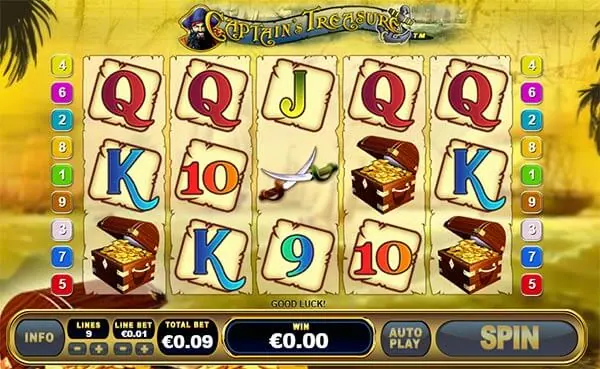 สล็อตออนไลน์ ธีมสล็อต ความหลากหลายที่น่าติดตามของเกมสล็อต ตัวอย่างสล็อตธีมโจรสลัด เกมสล็อต captain's treasure